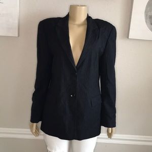 ZANELLA Black/Silver Blazer Size 12